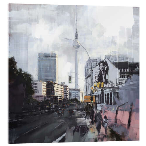 Tableau en verre acrylique View towards Alexanderplatz