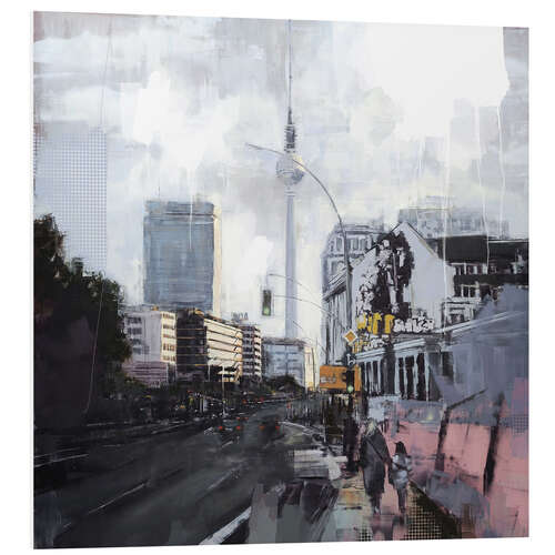 Foam board print View towards Alexanderplatz