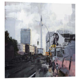 Foam board print View towards Alexanderplatz - Eduard Warkentin