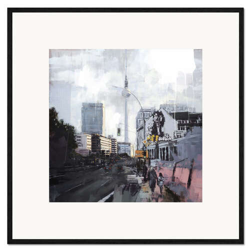 Framed art print View towards Alexanderplatz