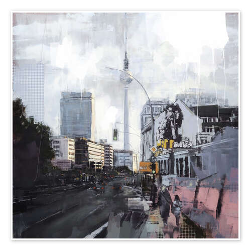 Poster Blick Richtung Alexanderplatz