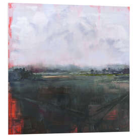 Hartschaumbild Minimalistische Abstrakte Landschaftsdarstellung