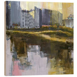 Quadro de madeira Berlin brownfields and vacant lots - Eduard Warkentin
