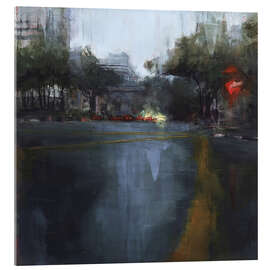 Acrylglasbild Fahrt durch tropisches Gewitter in Kuala Lumpur - Eduard Warkentin