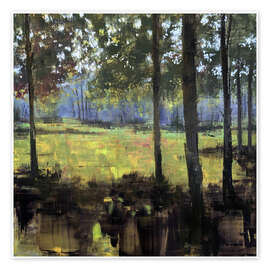 Stampa Light and shadow study in Sanssouci Park, Potsdam - Eduard Warkentin