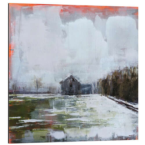 Stampa su alluminio Abstract Landscape in Winter