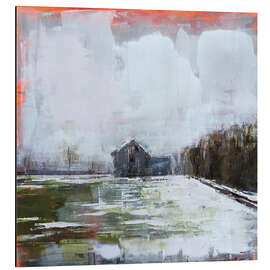 Stampa su alluminio Abstract Landscape in Winter
