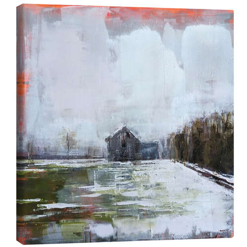 Lienzo Abstract Landscape in Winter