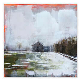 Stampa Abstract Landscape in Winter - Eduard Warkentin
