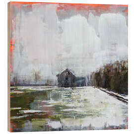 Wood print Abstract Landscape in Winter - Eduard Warkentin