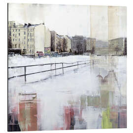 Obraz na aluminium Rigaer Straße Friedrichshain in winter - Eduard Warkentin