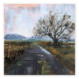 Stampa Landscape in Neo-Impressionist style - Eduard Warkentin