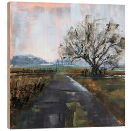 Obraz na drewnie Landscape in Neo-Impressionist style - Eduard Warkentin