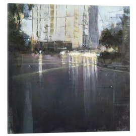 Acrylglasbild Fahrt durch verregnetes Kuala Lumpur - Eduard Warkentin