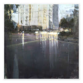 Stampa Driving through rainy Kuala Lumpur - Eduard Warkentin