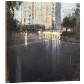 Obraz na drewnie Driving through rainy Kuala Lumpur - Eduard Warkentin