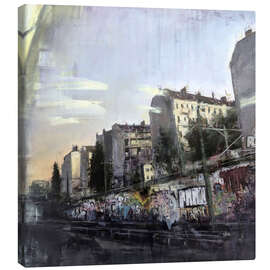 Tableau sur toile Evening S-Bahn ride, Berlin - Eduard Warkentin
