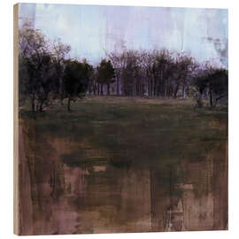 Wood print Winter day in Sanssouci Park in Potsdam - Eduard Warkentin