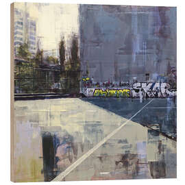 Quadro de madeira Urban landscape in Kreuzberg, Berlin - Eduard Warkentin