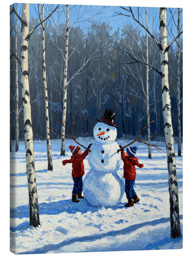 Leinwandbild Winterspiel