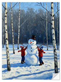 Wandsticker Winterspiel