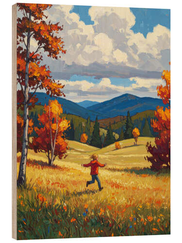 Wood print Freilauf