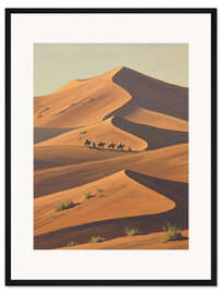 Gerahmter Kunstdruck Wüstenwanderer