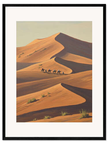 Impressão artística com moldura Desert Walkers