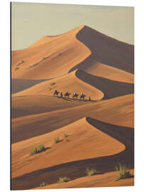 Magnettafel Wüstenwanderer