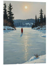 Acrylglasbild Gefrorener See - Felipe Hora