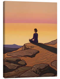 Lærredsbillede Sunrise meditation