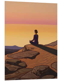 Obraz na PCV Sunrise meditation