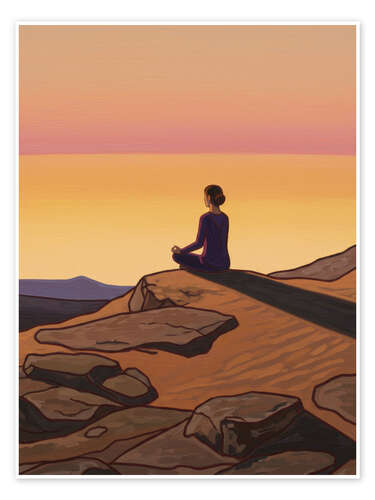 Plakat Sunrise meditation