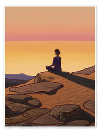 Wall print Sunrise meditation - Felipe Hora