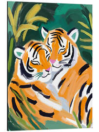 Magnettafel Verliebte Tiger