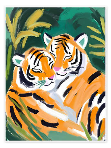 Póster Tigers in love