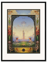 Impresión de arte enmarcada Morning, 1808 - Philipp Otto Runge