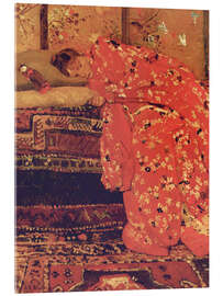 Obraz na szkle akrylowym Girl in a Red Kimono (Geesje Kwak) II