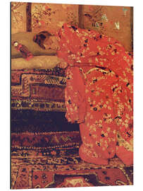 Alubild Mädchen im roten Kimono (Geesje Kwak) II