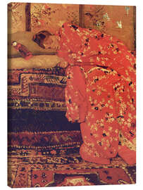 Canvas print Girl in a Red Kimono (Geesje Kwak) II - Georg-Hendrik Breitner