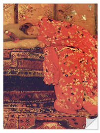 Wall sticker Girl in a Red Kimono (Geesje Kwak) II - Georg-Hendrik Breitner