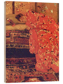 Quadro de madeira Girl in a Red Kimono (Geesje Kwak) II