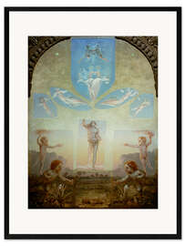 Impresión de arte enmarcada The Great Morning, 1809 - Philipp Otto Runge