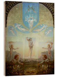 Quadro de madeira The Great Morning, 1809 - Philipp Otto Runge