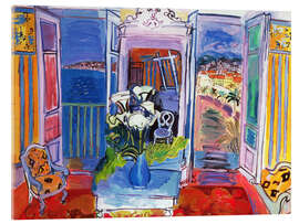 Acrylic print Interior with open windows, 1928 - Raoul Dufy