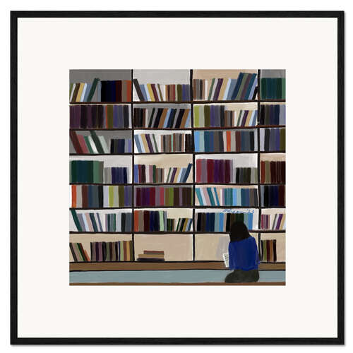 Gerahmter Kunstdruck Contemplating