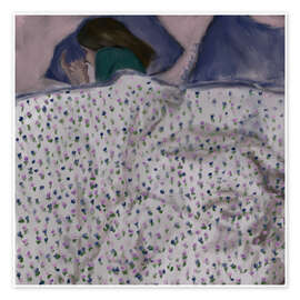 Stampa Cozy in my bed - Osheens Gallery