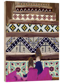 Print på træ Festive tapestry - Osheens Gallery
