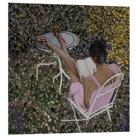 Hartschaumbild Verloren in den Seiten