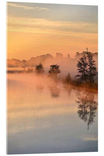 Tableau en verre acrylique Beautiful start to the day by the river